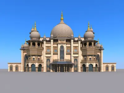 Indian temple 3D model