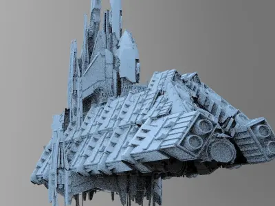 Desert Sail Barge 1 Vessal 3D model