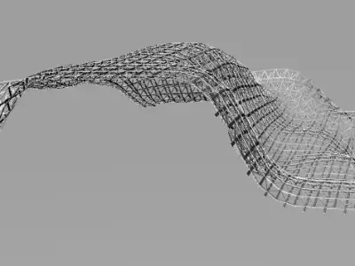 space truss system 3D model