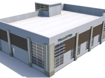 Retail-001 building 3D model