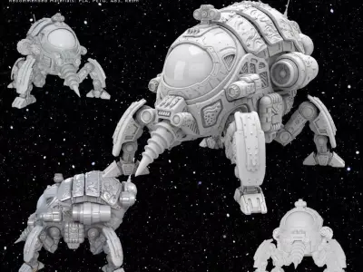 3D Printable Iron Oath Sentinel Sphere Steampunk Explorer 3D model