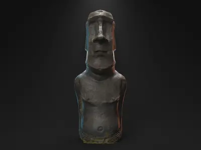Moai statue - Easter Island statue 3D model