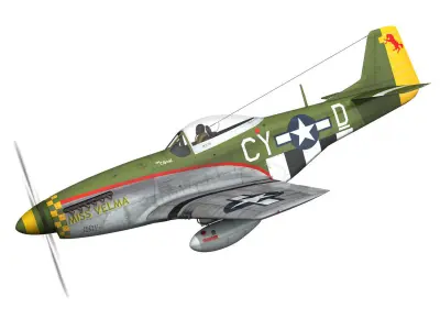 North American P-51D - Miss Velma 3D model