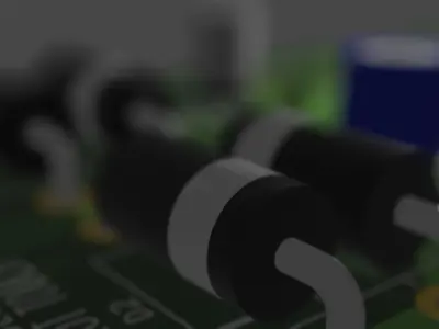 Realistic Printed Circuit Board Free 3D model