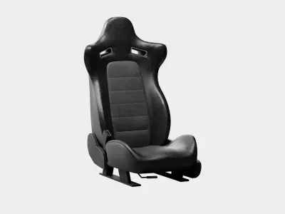 Car Seat - Low Poly Low-poly 3D model