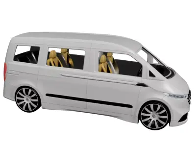 Mercedes Vito 2026 Modern Mid-Size Van for Transport 3D model