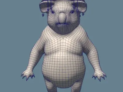 Koala Bill Character 3D model