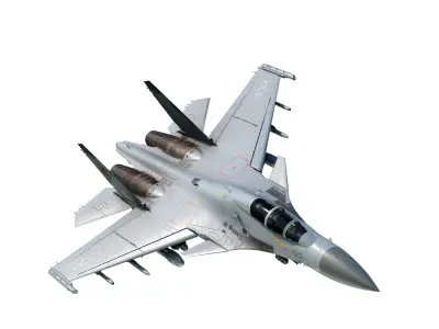 PLAN Shenyang J15D J-15D Shipborne fighter jets Low-poly 3D model