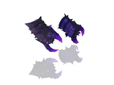 Volcano King Battle-Gloves Low-poly 3D model