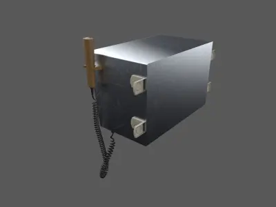 Radio military marine station Free low-poly 3D model