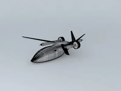 ARGO AIRCRAFTS A 900 Blade in flight whiteblue 3D model