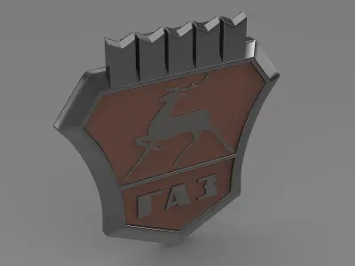 Gaz new Logo 3D model