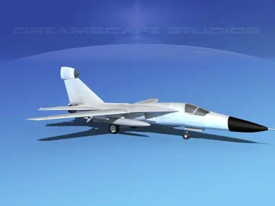 General Dynamics EF-111 Raven Bare Metal 3D model