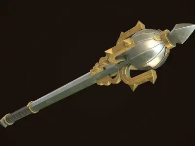 Mace 10 Low-poly 3D model