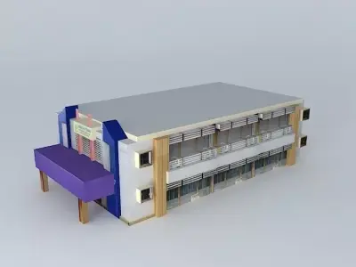 Unsri engineering faculty Free 3D model