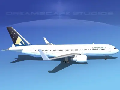 Boeing 767-300 Ansett 3D model