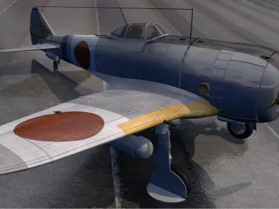 Nakajima Ki-44-2 Shoki or Demon - aka Tojo 3D model