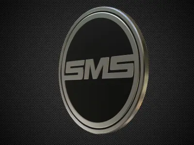 sms logo 3D model