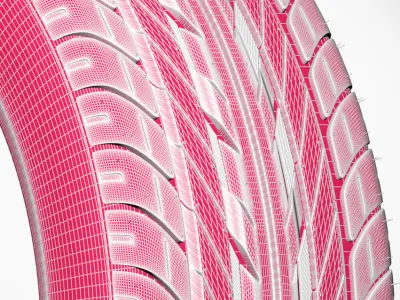 Photorealistic Car Tire 3D model