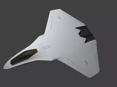 Sixth generation stealth fighter Light and Smart 3D model