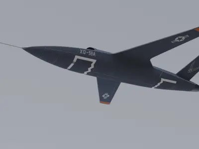 Kratos XQ-58 Valkyrie with 4K textures and PBR 3D model