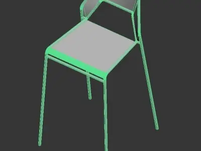 Cafe bar stool Free 3D model