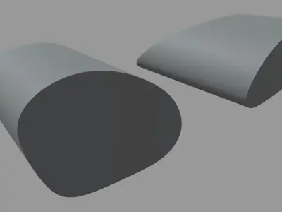 Porsche Headlights Low-poly 3D model