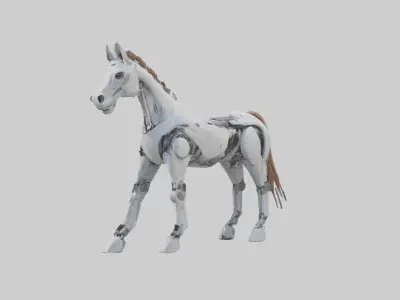 Robot version of a horse model 3D model