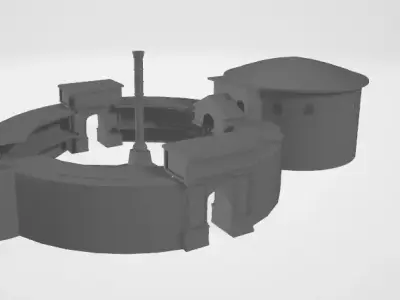 The Column Of Constantine Low-poly 3D model