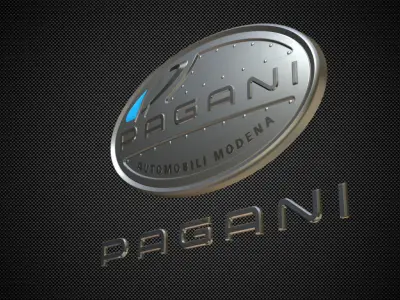 pagani logo 3D model