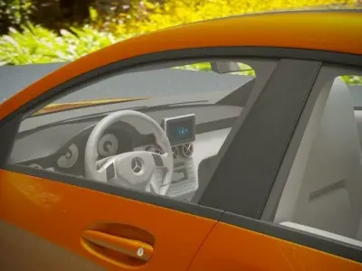 Car Mercedes Benz Cla45 Amg 2017 Free 3D model