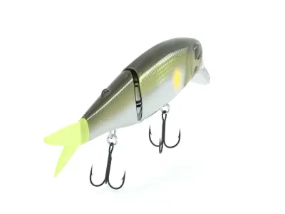 Swimbait fishing lure - natural color 3D model