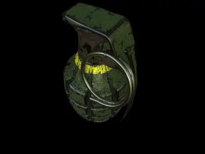 Mk2 Grenade Free low-poly 3D model