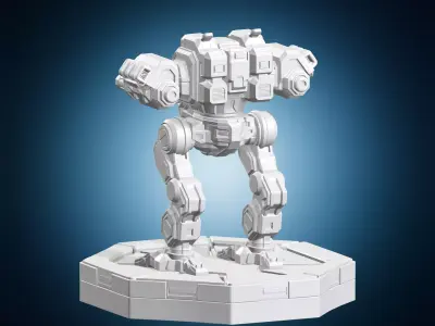 Heavy Assault Miniature Robot 3D print model