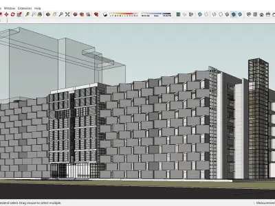 Sketchup Hospital F9 3D model
