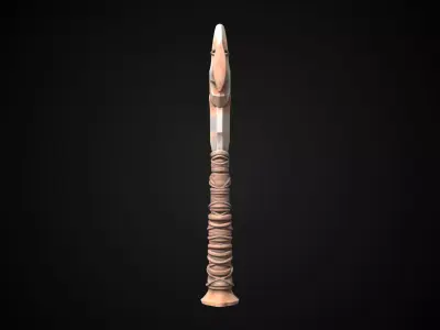 Stylized Orc Sword - Waraxe - Game Ready 3D model