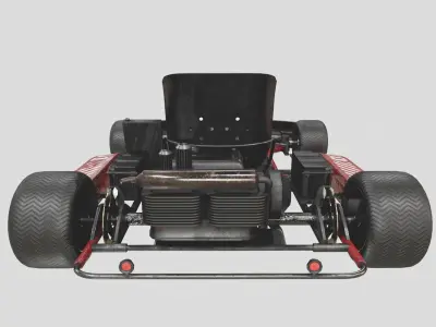 Go Karts Low-poly 3D model