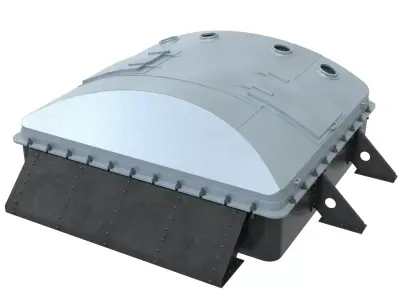 Ship titanic hatch 3D model