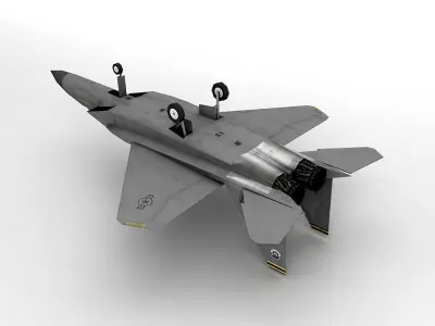 F-15C Eagle Military Jet Aircraft LOW Low-poly 3D model