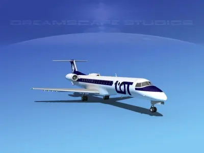 Embraer ERJ-145 LOT 3D model