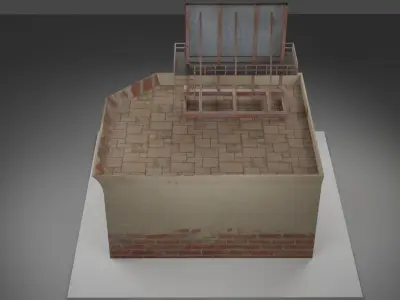 The street shop Free low-poly 3D model