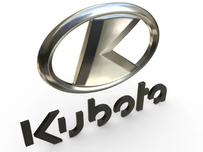 kubota logo 3D model