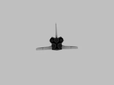 Space Shuttle Free low-poly 3D model
