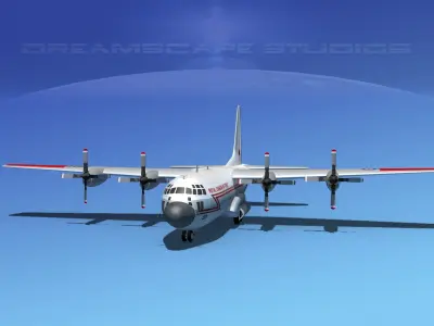 Lockheed C-130 Hercules RCAF 3D model