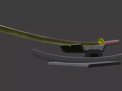 katana 3D model 9