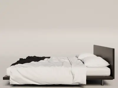zannota leather bed Free 3D model