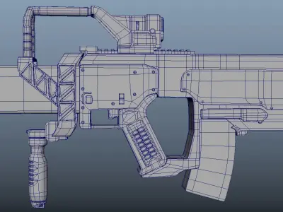 Rifle - Electric Stunt Rifle Low-poly 3D model