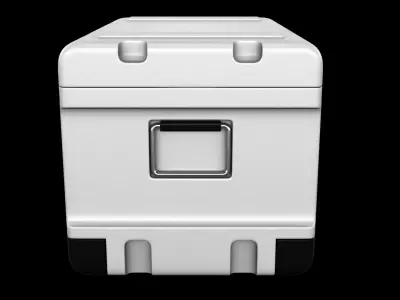Sci-fi Box Low-poly 3D model 7