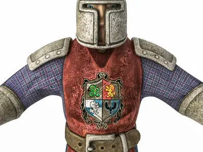 CASTEL GUARD Low-poly 3D model