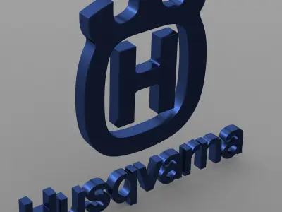 husqvarna logo 3D model